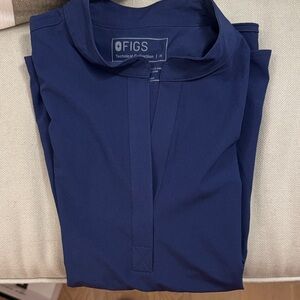 Figs Rafaela FREEx Oversized Scrub Top - Navy